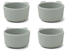 Liewood dove blue skåle Malene silikone (4-pak)